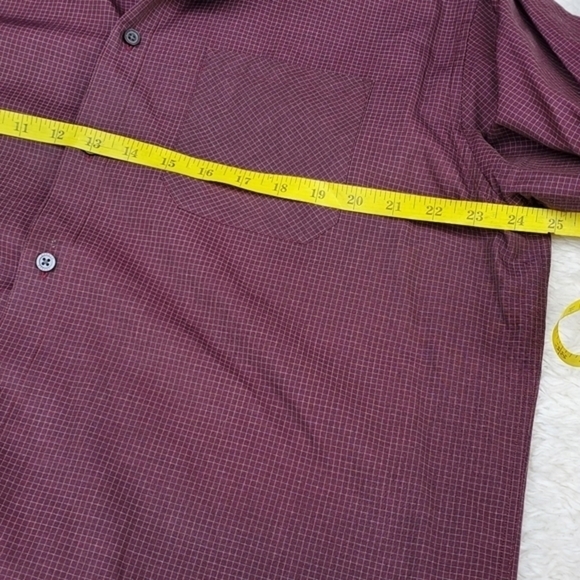 Joseph Abboud plaid button down shirt L - Picture 3 of 9